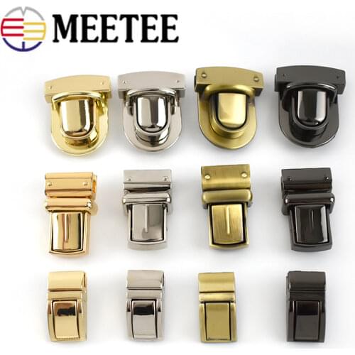 2/4pcs Women Bag Metal Locks Buckle Twist Turn Lock Snap for DIY Purse Clasp Replacement Repair Closure Hardware Accessories