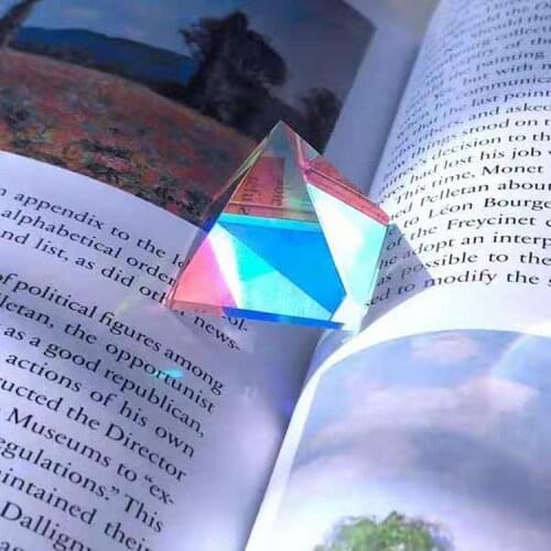 22*22*22mm Optical Pyramid Crystal Prism Photography Mini House Shape Prism lens