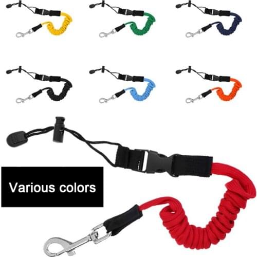 3pcs Rowing Boat Elastic Paddle Leash Kayak Canoe Safety Surfboard Surfing Coiled Lanyard Cord Tie Rope Kayak Accessories15