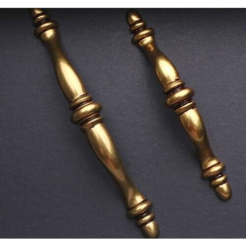 European Style Antique Cabinet Handle And Drawer Cupboard Knobs( C.C.:64mm Length:129mm)