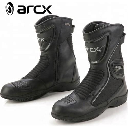 ARCX Motorcycle boots Genuine Cow Leather Racing boots Waterproof boots L60568