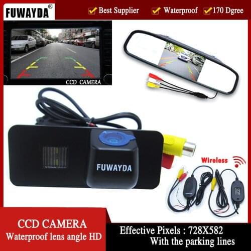 FUWAYDA wrieless Car Rear View camera HD CCD Night Version Backup car Camera FOR VW GOLF 4 5 6 MK4 MK5 EOS LUPO BEETLE Superb
