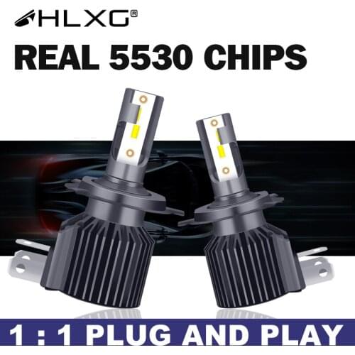 HLXG H8 H9 9005 9006 HB3 HB4 H4 H11 LED fog lamp 16000LM auto bulbs wireless luces headlight h7 led lampada car Lights 6000K 12V