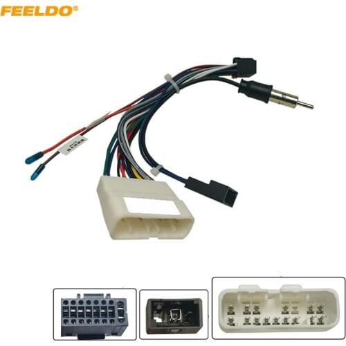 FEELDO Car 16pin Audio Wiring Harness For Isuzu D-Max Aftermarket Stereo Installation Wire Adapter #HQ6769