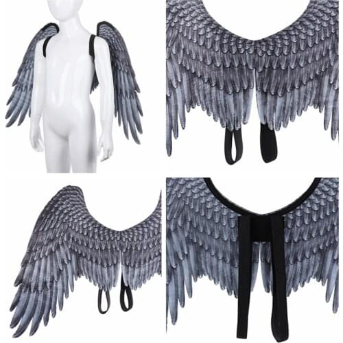 Halloween Big Wings Angel Devil Wings 3D Mardi Gras Theme Party Cosplay Accessories of Kid Adult Children Large Wings Costume