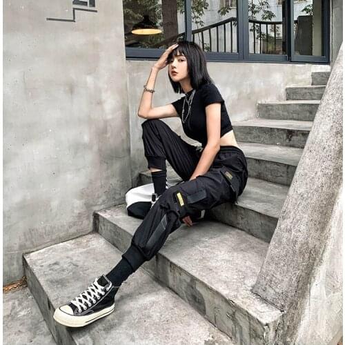 Mens Korean Style Elastic Waist Sweatpants Baggy Pants Summer Autumn Hip Hop Sports Pants Thin Loose Pants
