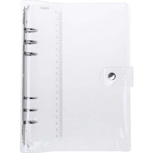 A5/A6/A7 PVC Notebook Notepad Sheet Shell Cover File Folder 6 Holes Binder DIY