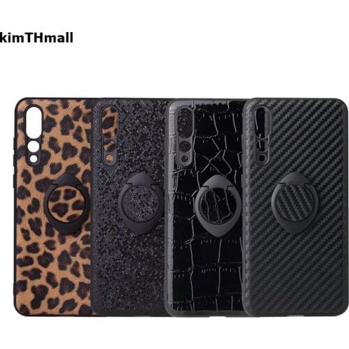 Case For Xiaomi mi9 Cover mi9 case Magnet Finger ring Stand leopard leather Glitter case for Xiaomi mi 9 SE case kimTHmall