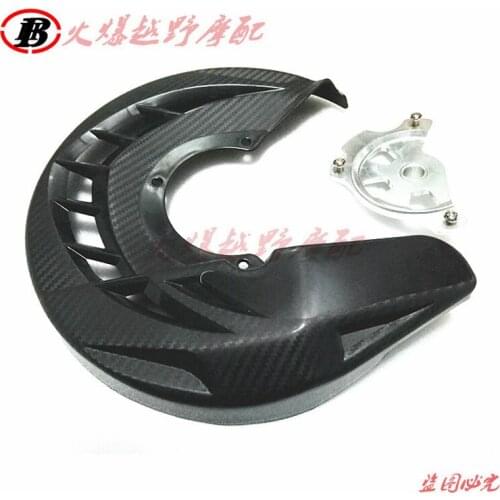 Motorcycle black Front Brake Disc Rotor Guard Cover Protector Protection For KAWASAKI KLX250 KLX 250 08-16
