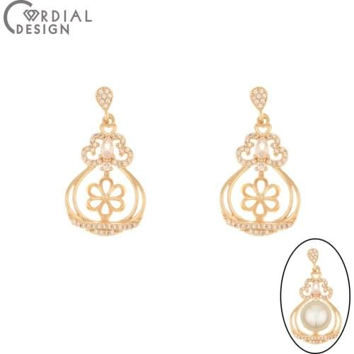 Cordial Design 20Pcs 17*33MM Jewelry Accessories/DIY Necklace Making/Blank Tray/Hand Made/CZ Charms/Jewelry Findings & Component