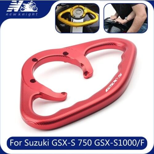 For Suzuki GSX-S 750 GSX-S1000/F Motorcycle CNC Aluminum Passenger Handgrips Hand Grip Tank Grab Bar Handles Armrest Accessories