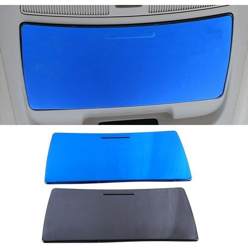 For Renault Koleos 2017-2020 Glasses Case Storage Box Cover Trim Frame Stainless Steel Interior Moulding Sticker For Samsung QM6