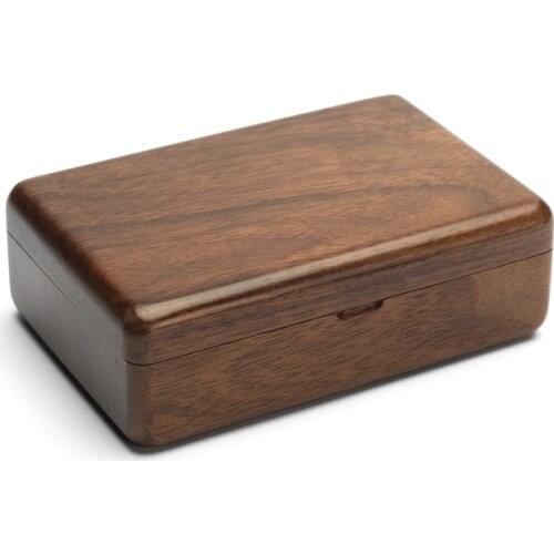 Travel wood Wooden Jewelry Packing Case Portable Wedding Ring Necklace Bracelet Organizer Women Men Display Box Gift for couples
