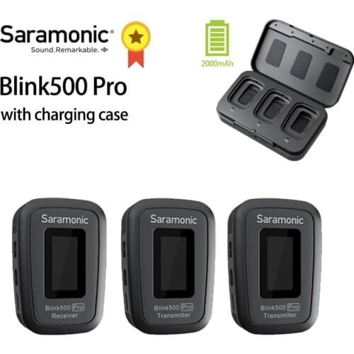 Saramonic Blink500 Pro Ultracompact 2.4 GHz Dual-Channel Wireless Microphone for DSLR, Mirrorless&Video cameras, Smartphones