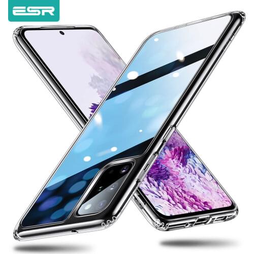 ESR Tempered Glass Case for Samsung Galaxy S20 Plus S20 Ultra Note 10 Plus Cover Bumper Case For Samsung Note 10 Note 10 Plus 5G