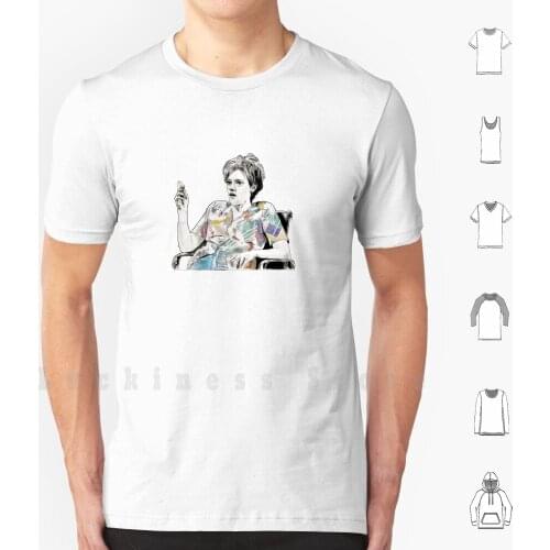 Ms. Rafferty / Kate Mckinnon-Graphite & Acrylic Drawing T Shirt DIY Cotton Big Size 6xl Kate Mckinnon Snl Colleen Rafferty