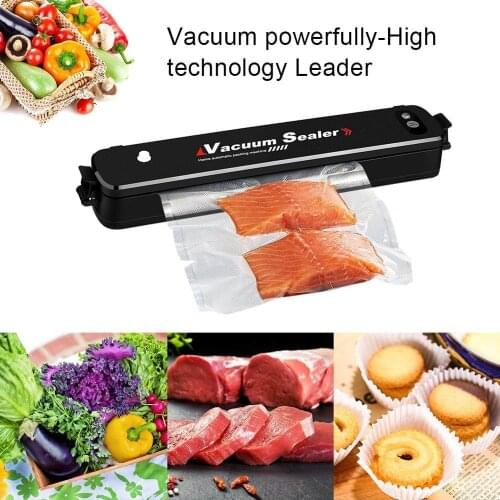 Home Automatic Vacuum Sealer for Food Saver Sous Vide Cooking 100-240V Packaging Air Sealing Packer Machine FDA with 15Pcs Bags