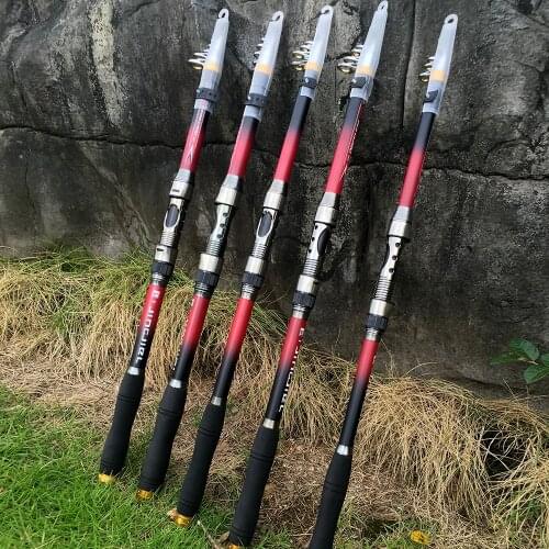 GHOTDA Carbon Spinning Telescopic Fishing Rod Fishing Tackle Ocean