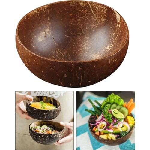 Coconut Bowls Serving Smoothie Bowl Polish with Coconut Oil for Salad Noodle Vegans Breakfast Serving Party Cereal