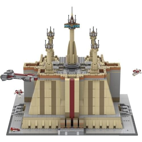 MOC ST TEMPLE Giant Military Fortress Street Scene Building Blocks Strategic Base Modular Block Model Toys Children Gift