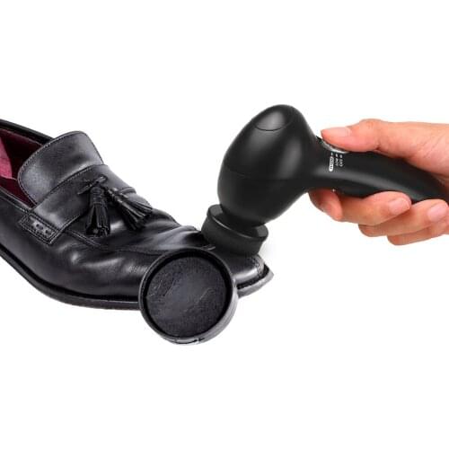 Mini Handheld Electric Shoe Brush Shoe Shine Polisher Kit Shoe Polisher Dust Cleaner with 4 Brush Heads Leather Care Kit