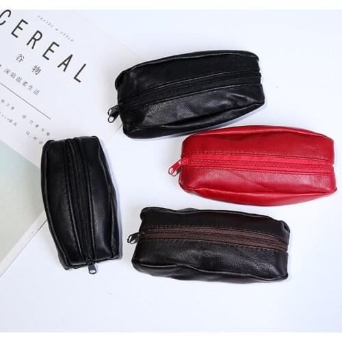 Men Women Multifunctional Coin Purse Large-capacity Coin Pouch Hanging Key Bag Soft Waterproof Coin Purse Artificial Leather