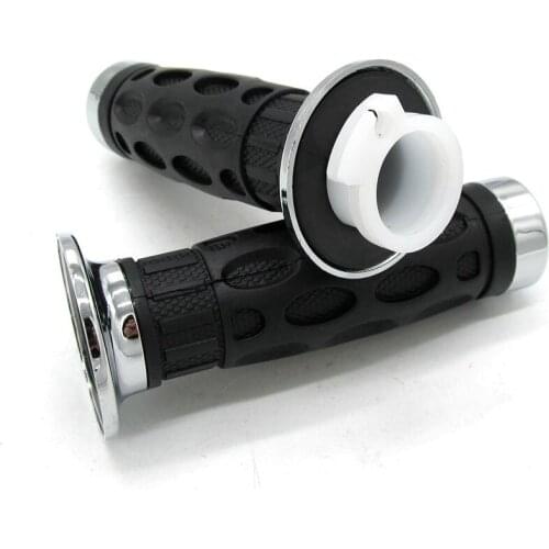 7/8" Motorcycle Hand Grips Rubber Throttle Handlebar For Dirt Bike Motocross ATV