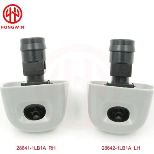 Front Right&Left Car Headlight Washer Spray Nozzle Jet Cover Cap For NNissan Patrol 10-13 28641-1LB1A 28642-1LB1A 286411LB1A