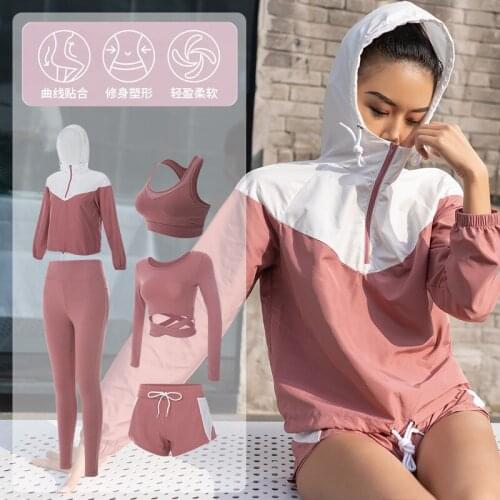 The new womens suit running fitness suit explosion models womens sportswear suit clothes sweatsuits for women pants set