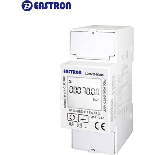 SDM220Mbus MID,0,25~5(100)A 220V/230V 50Hz/60Hz, single phase KWH Watt hour power energy meter,with Mbus RTU,CE approved