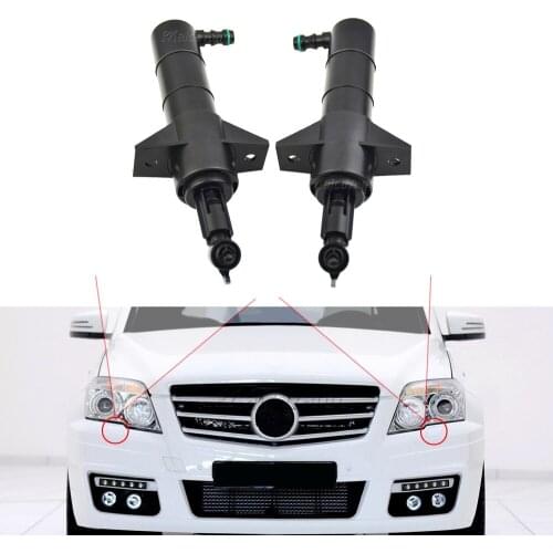Pair LH&RH Car Front Headlight Headlamp Washer Wiper Nozzle Jet 2048601347 2048601447 For Mer cedes-Benz W204 GLK350 2010-2012