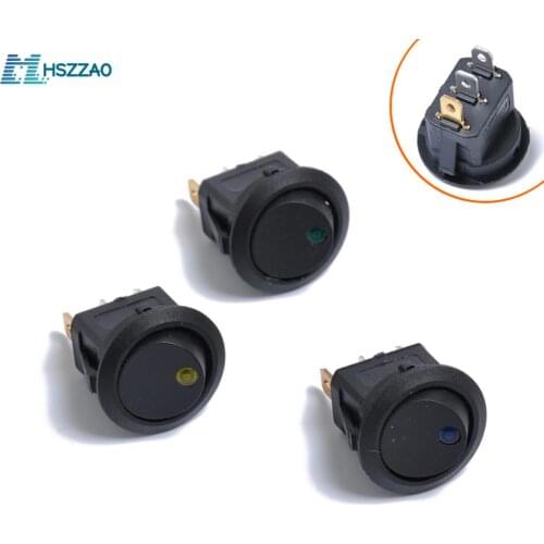 ON-OFF 12V 20A Rocker Switch with Lamp Light Dpst DPST For Automobiles and Devices Equipped with DC Power Source Boat