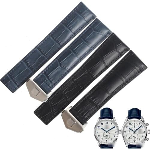 WENTULA watchbands for CARRERA WAS2111.FC6293 CAS2111.FC6292 WAR211B.FC6181 calf-leather band cow leather man