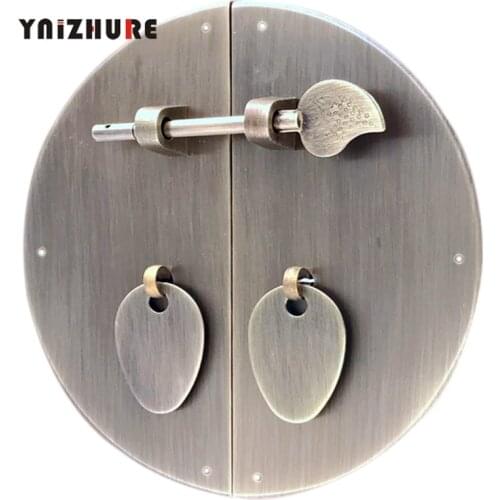 8/10/15/18/20cm Chinese cup Door Retro Pure Copper Handle Bat Clouds Handles Round Furniture Engraved Cabinet Knobs