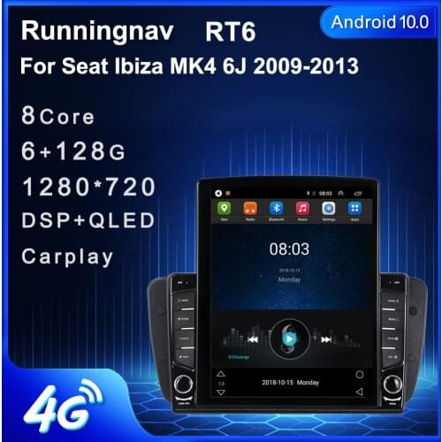 Runningnav For Seat Ibiza MK4 6J 2009 2010-2013 Tesla Type Android Car Radio Multimedia Video Player Navigation GPS