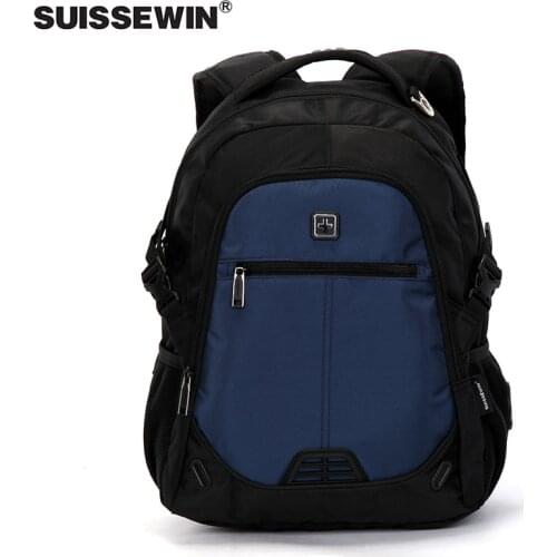 SUISSEWIN Laptop Backpack Travel Bag with New Air Flow System Cycling Packs Bag Outdoor Sports Backpack