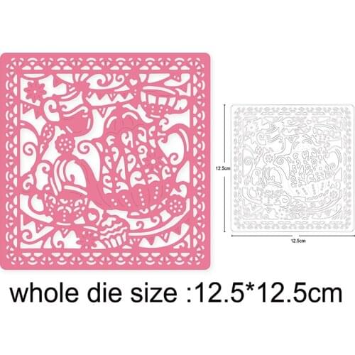 Carft dies Christmas Scenes Frame Metal Cutting Dies Stencils dies for DIY Scrapbooking dies Card Paper Decor Embossing die cuts