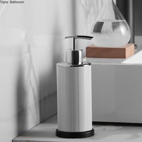 Modern Liquid Soap Bottles Aluminum Alloy Household Bathroom Shampoo Shower Gel Bottle Hand Sanitzer Holder Accessories