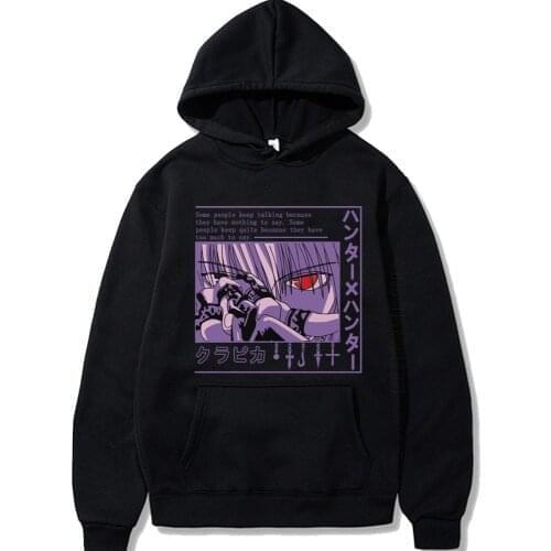Anime Hunter X Hunter Hoodie For Men Women Long Sleeve Anime Manga Kurapika HxH Devil Eye Hoodie Pullover Gift Hoodies