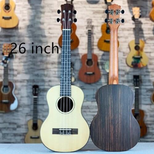 26 Inch Ukulele 4 String Spruce Hawaii Mini Guitar High Quality Matte Ukulele Performing Instrument Beginner Gift UK2669