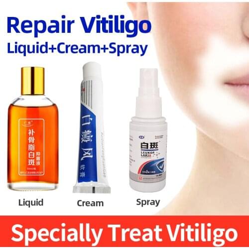 50ml Herbal Vitiligo Repair Liquid Treatment Melanin Promoting Liniment Skin Vitiligo Leukoplakia Disease Health Care Solution