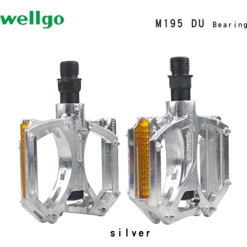 WellGo M195 pedal mountain bike pedal ultra light dual Du Peilin bearing pedal bike parts