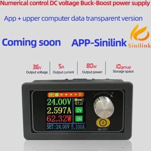 XYS3580 DC DC Buck Boost Converter CC CV 0.6-36V 5A Power Module Adjustable Regulated Laboratory Power Supply Variable