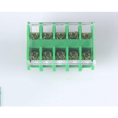 1pcs 1.5/2.5/4/6/10/25 square flame retardant terminal 10A/15A/32A/40A/60A/100A 5-position terminal row guide type terminal row