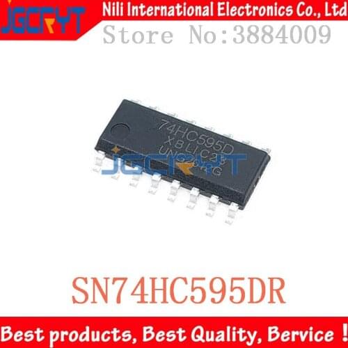 10 unids/lote 8-bit shift register of original genuine sn74hc595dr soic-16 tri-state output register