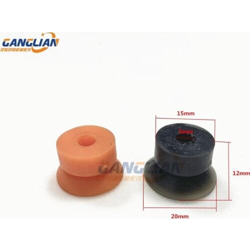 100 Pieces Rubber Sucker Suction Cup Rubber Nozzle For Offset Printing Machine