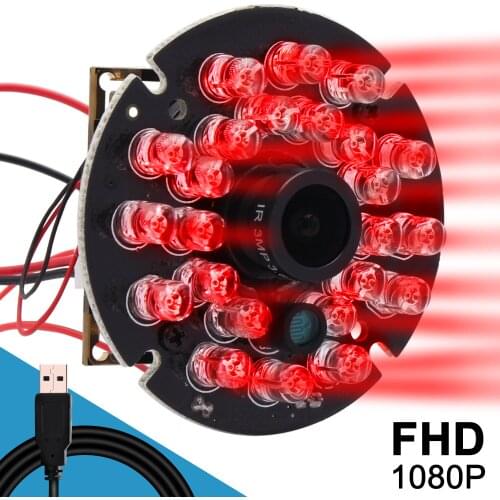 2Megapixel 1920*1080 IR USB Camera USB PC Computer Webcam for Laptop Desktop Online Video Remote Study Conference