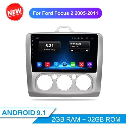 2DIN Android 10.1 Car Radio Stereo For Ford Focus 2 Mk 2 2004-2011 Car Multimedia Video Player Navigation GPS Wifi BT 2G+32G