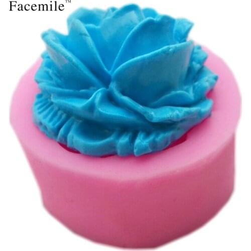 3D Mini Silicone Rose Flower Cake Mould Topper Cupcake DIY Fondant Tool Flower Sugar Paste Decoration 50-103 Gift