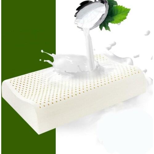 50 60x40 Thailand Pure Natural Latex Pillow Remedial Neck Protect Vertebrae Health Care Orthopedic Pillow Slow Rebound